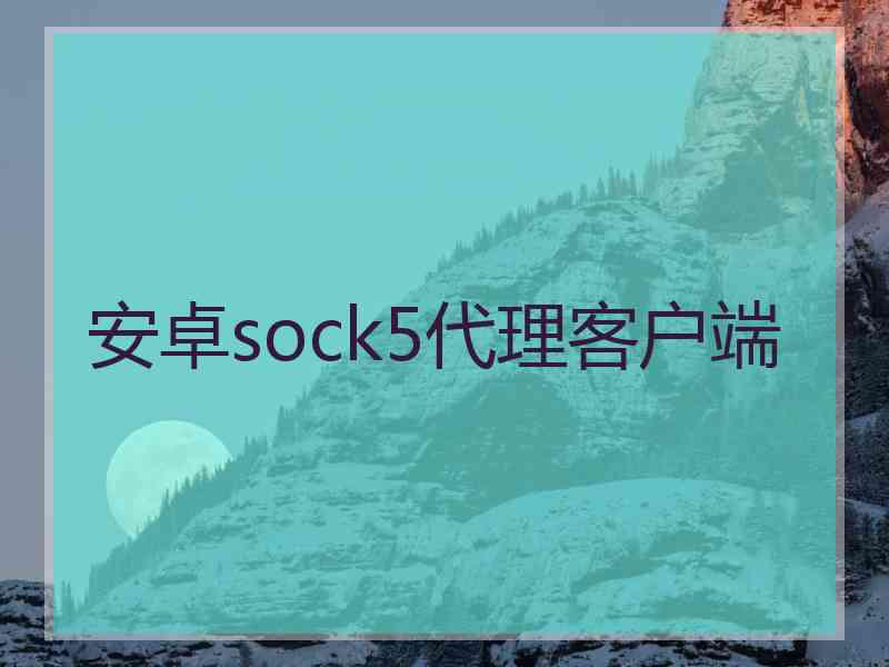 安卓sock5代理客户端