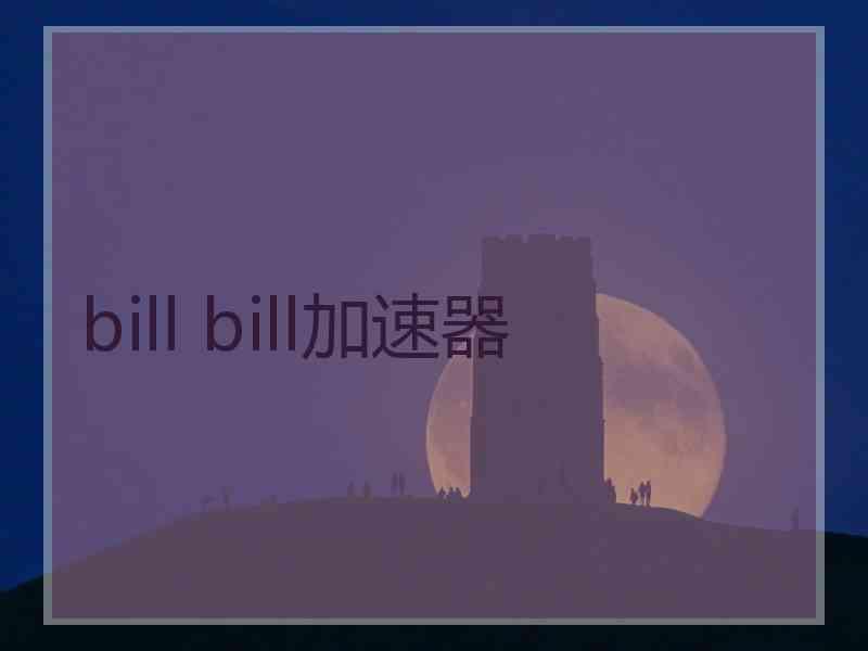 bill bill加速器