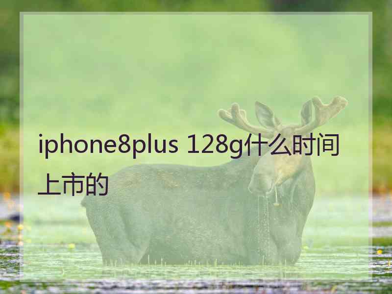 iphone8plus 128g什么时间上市的