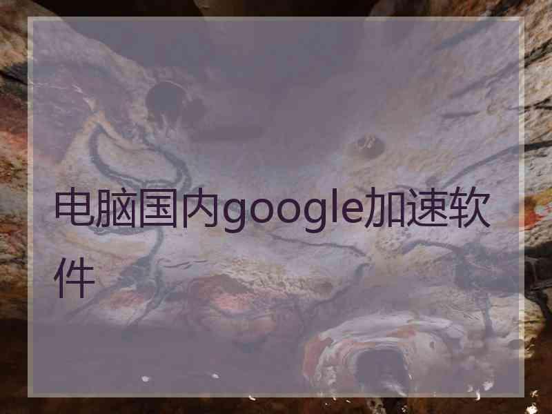 电脑国内google加速软件