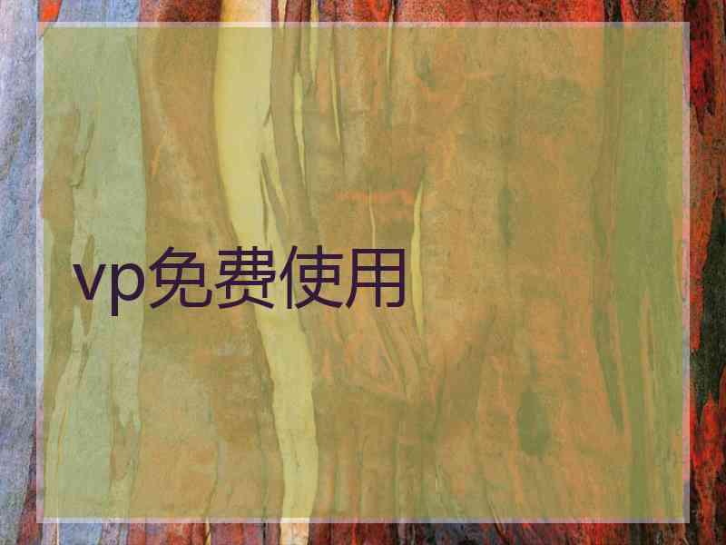 vp免费使用