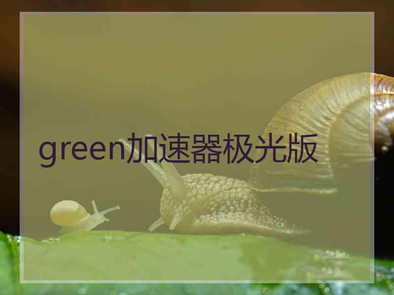 green加速器极光版