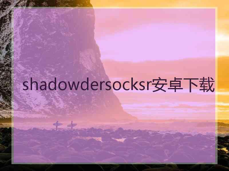 shadowdersocksr安卓下载