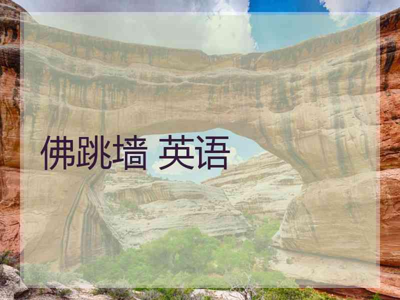 佛跳墙 英语