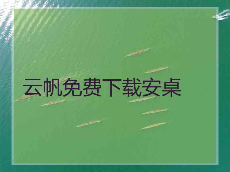 云帆免费下载安桌