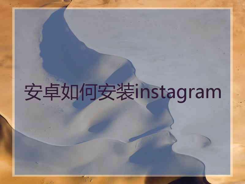 安卓如何安装instagram