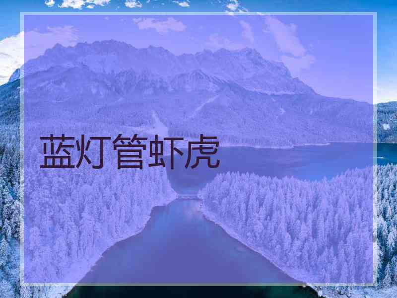 蓝灯管虾虎