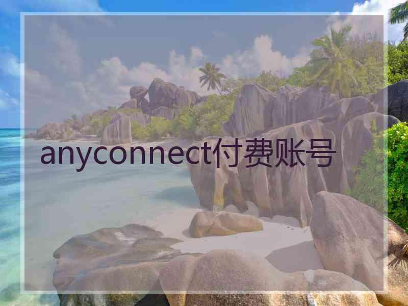 anyconnect付费账号