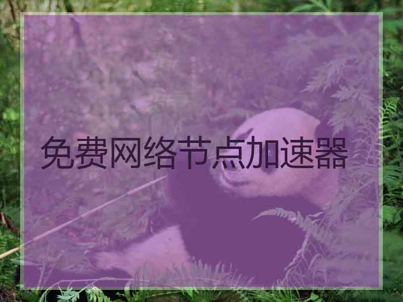 免费网络节点加速器