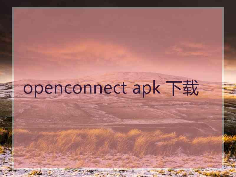 openconnect apk 下载