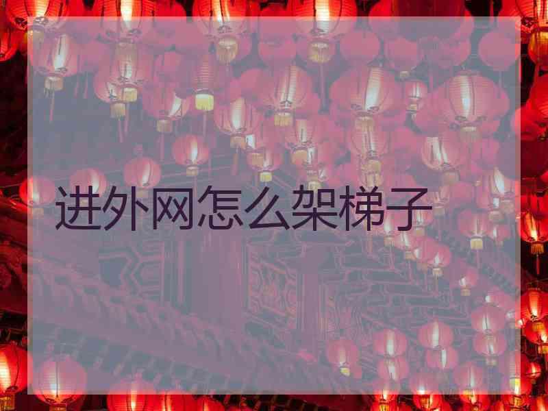 进外网怎么架梯子