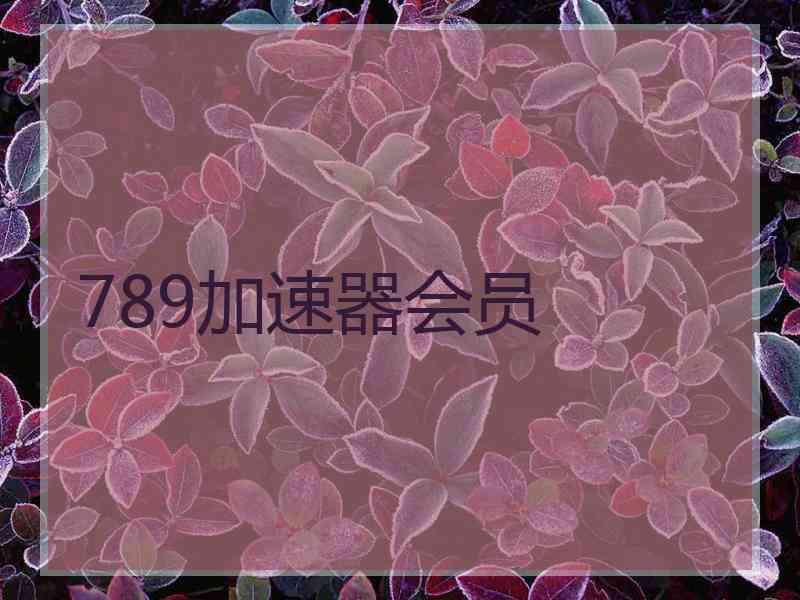 789加速器会员