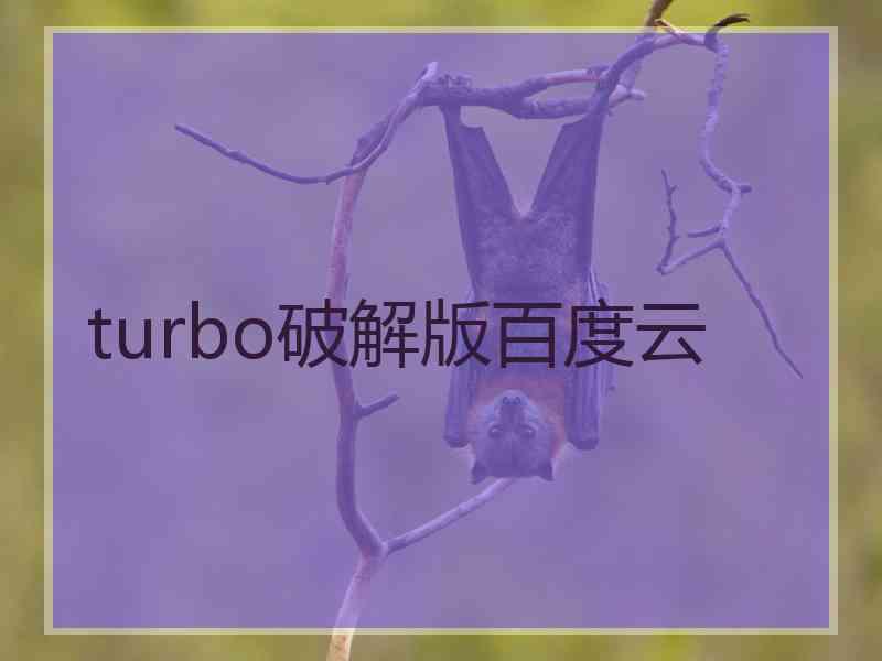 turbo破解版百度云