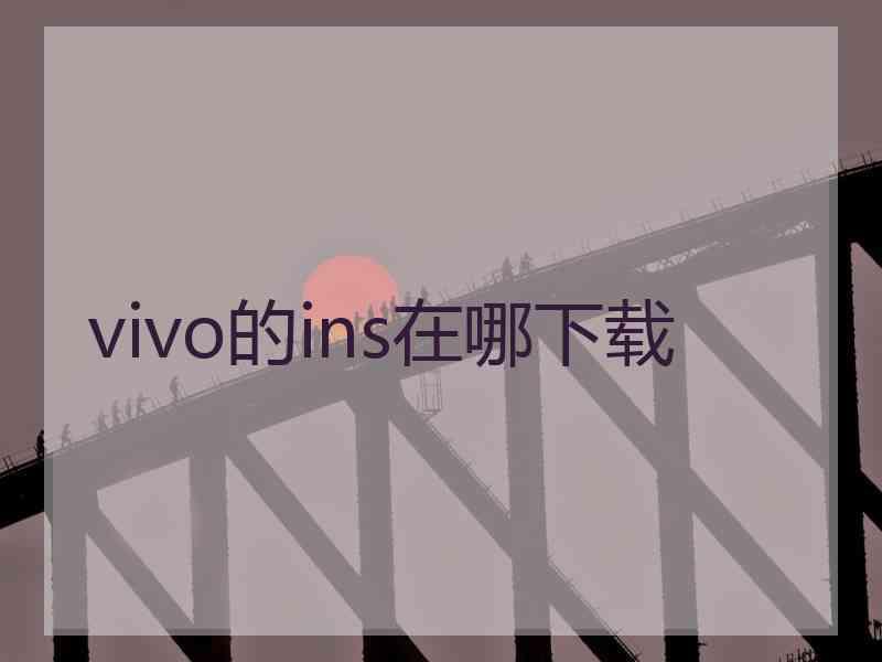 vivo的ins在哪下载