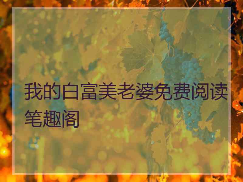 我的白富美老婆免费阅读笔趣阁