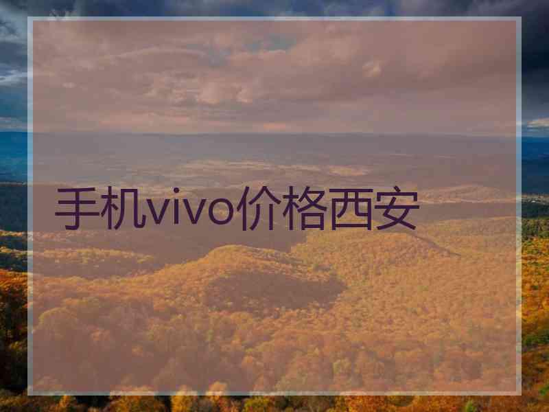 手机vivo价格西安