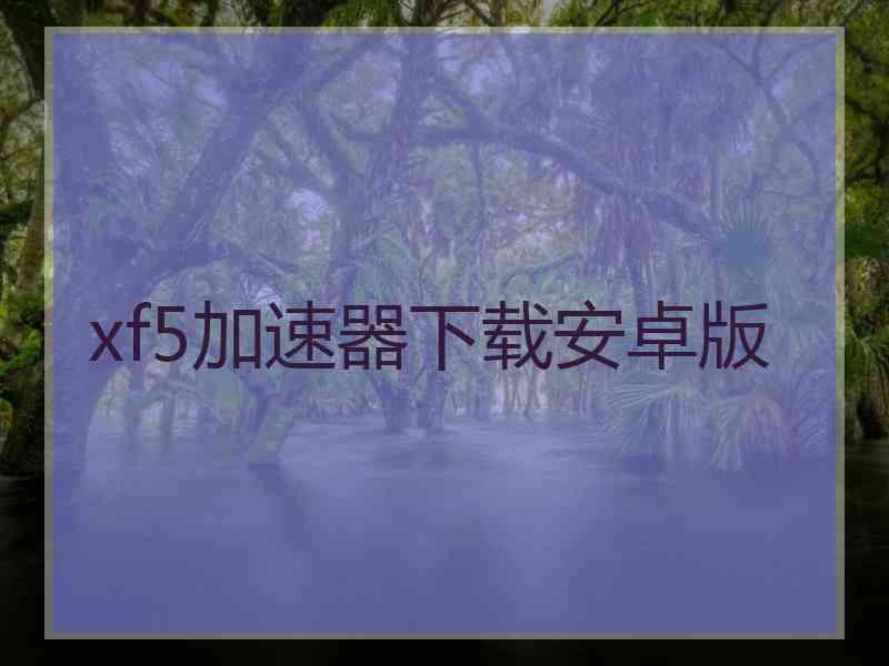 xf5加速器下载安卓版