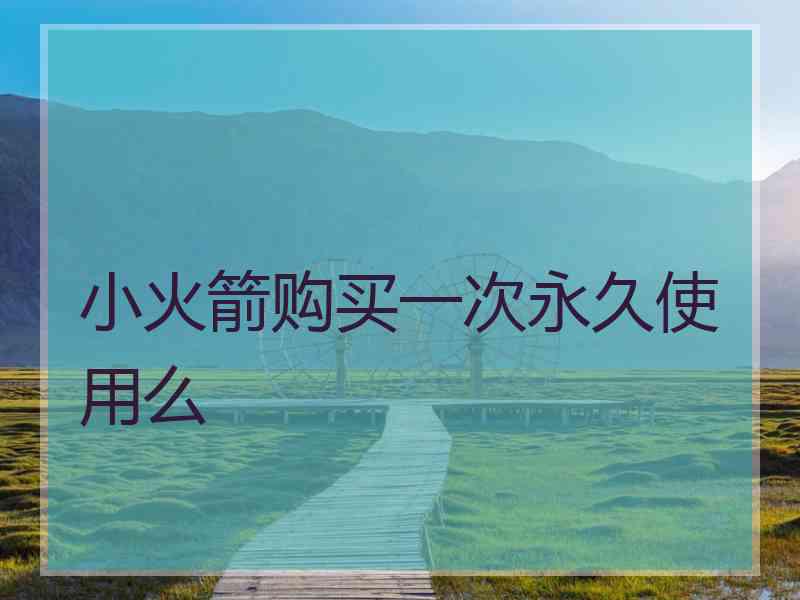 小火箭购买一次永久使用么