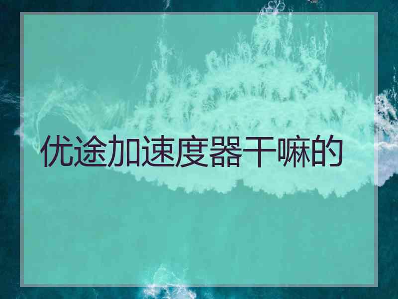 优途加速度器干嘛的