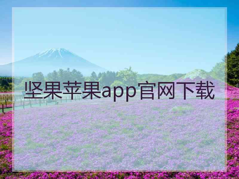 坚果苹果app官网下载