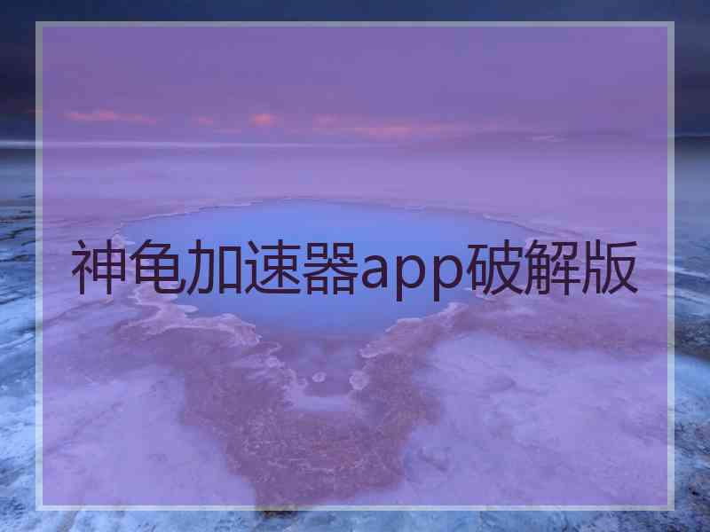 神龟加速器app破解版