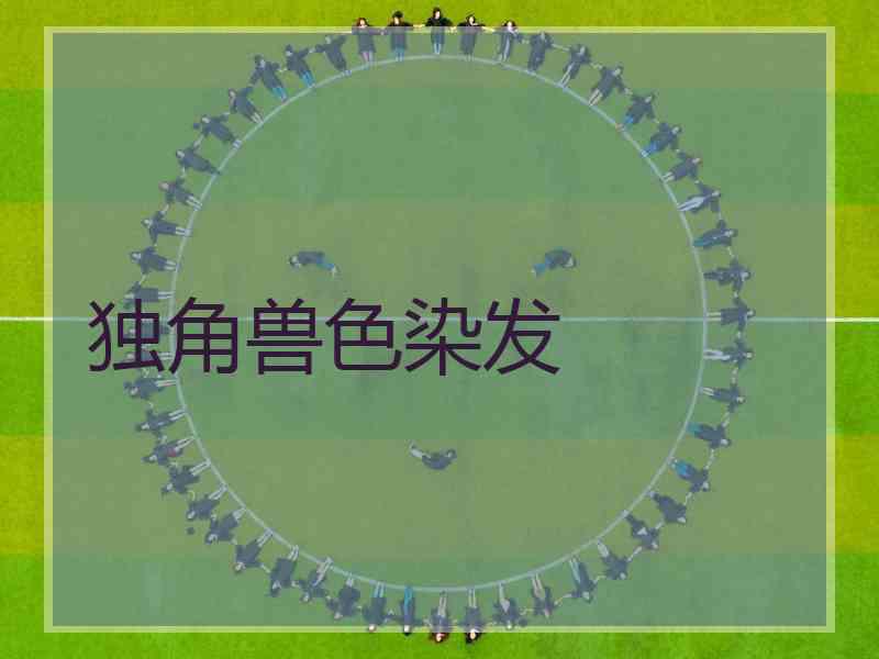 独角兽色染发